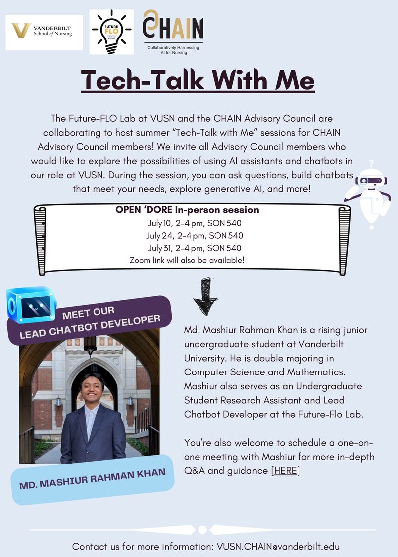 Tech-Talk with me Workshop Poster